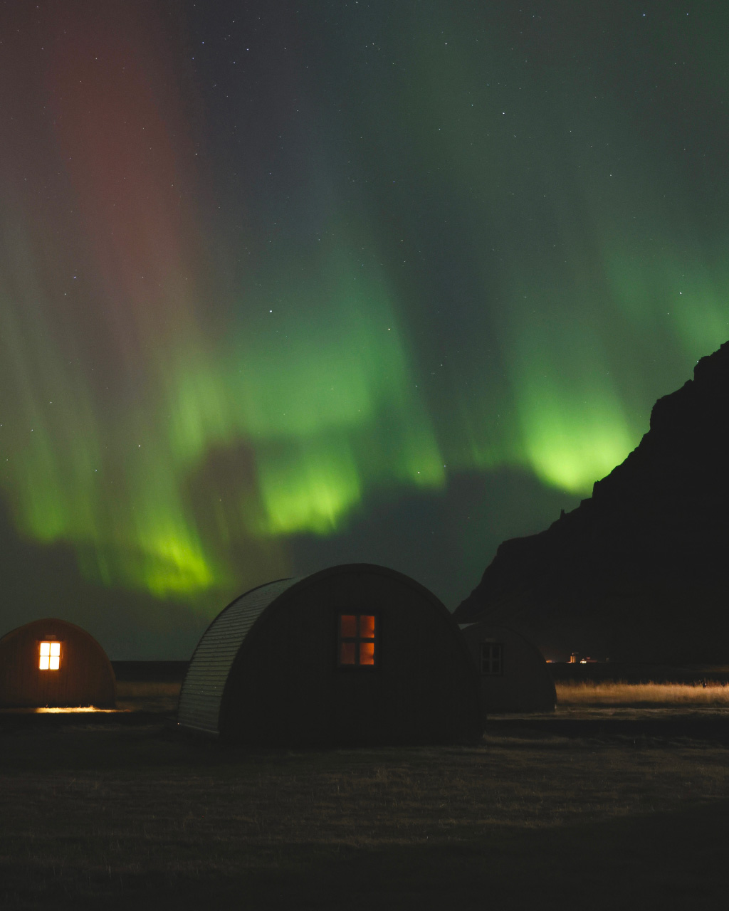 aurora boreale in Islanda